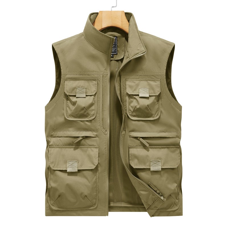 E-Commerce] Group Purchase Men'S Vest Mesh Multi-Bag Workwear Pography Fishing Reporter Outdoor - Image 2